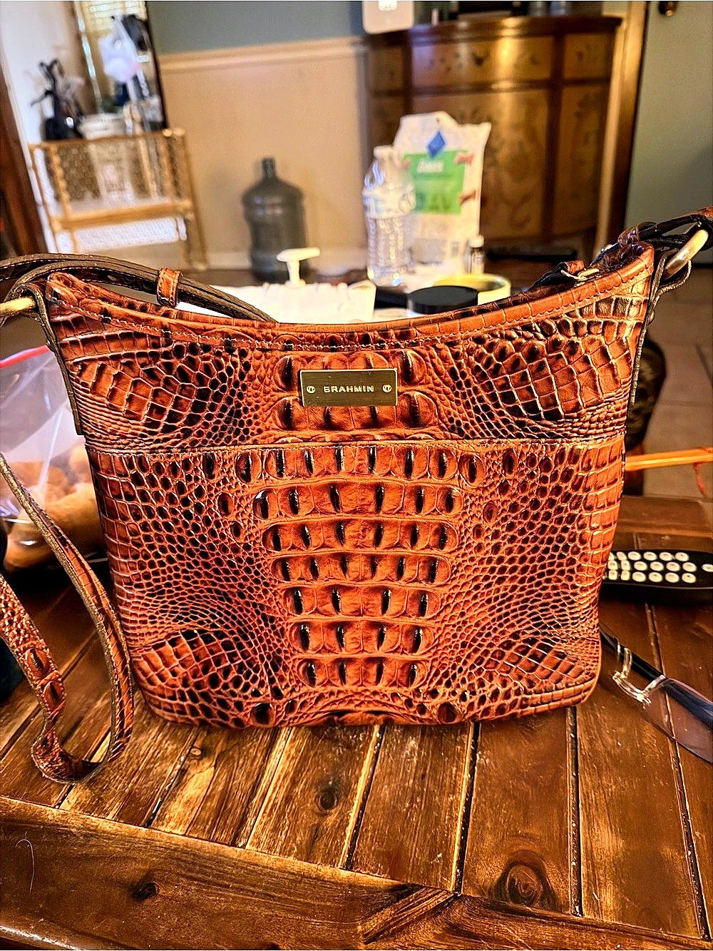 Brahmin Melbourne Misha Crossbody Shoulder Bag Brown